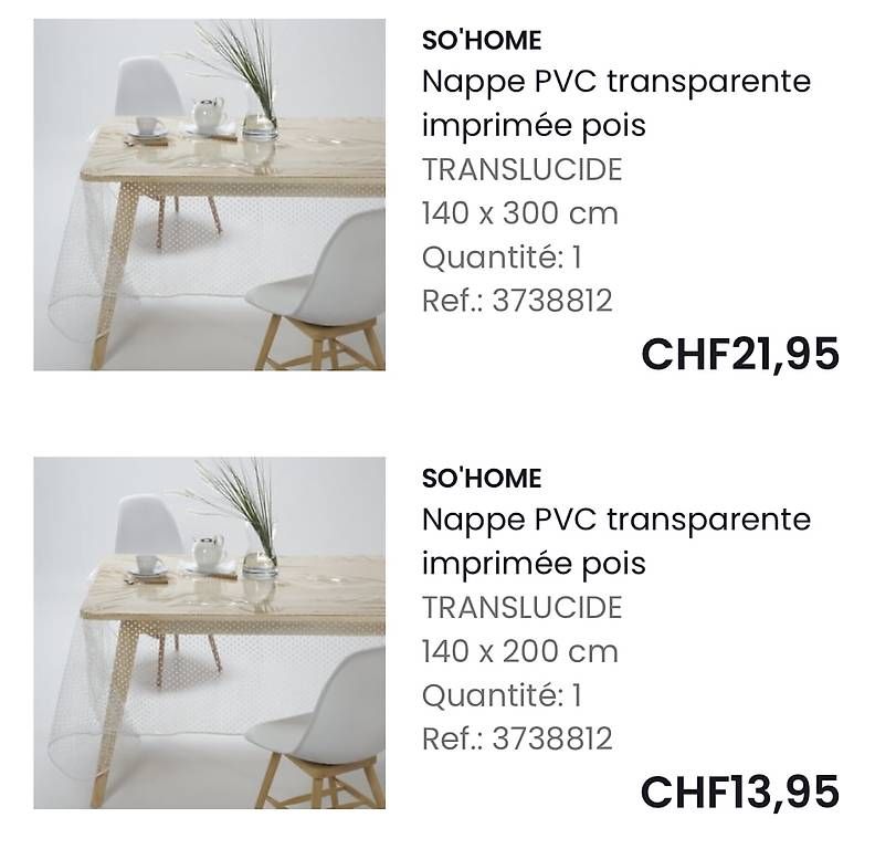 Sonnenschirme: Nappes PVC transparentes à pois – Gebraucht aus Conthey von carina.pereira 1