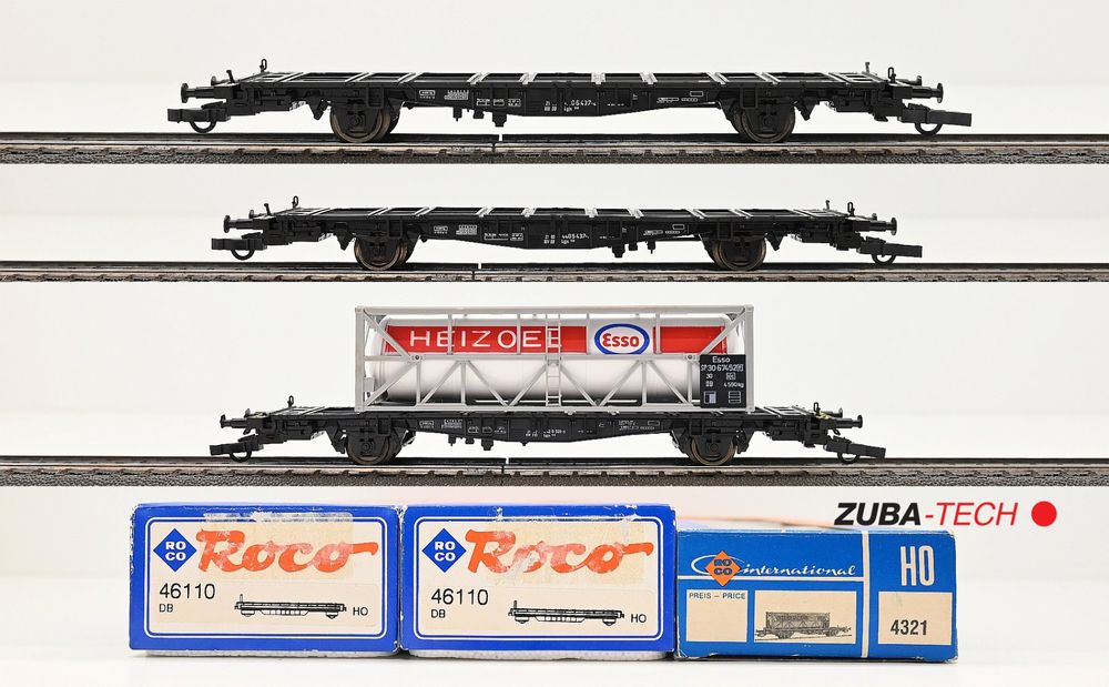 Roco 3x Flachwagen der DB H0 WS mit OVP (Gebraucht) in St. Gallen für ...