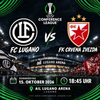 2 Tickets fürs Spiel Fc Lugano - Fk Crvena Zvezda