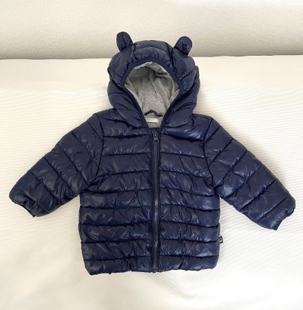 Baby Pufferjacke / Steppjacke mit Ohren,  Benetton, Gr. 74
