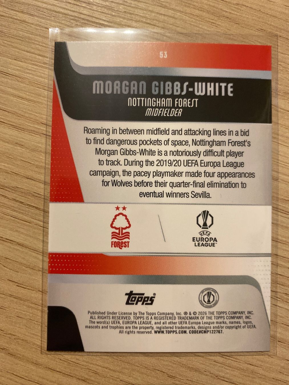 Topps Carte collezionabili: Topps UCC Flagship 25/26 Morgan Gibbs-White Pink Parallel – Nuovo (secondo la descrizione) da Zürich venduto da BVBWINNER 1