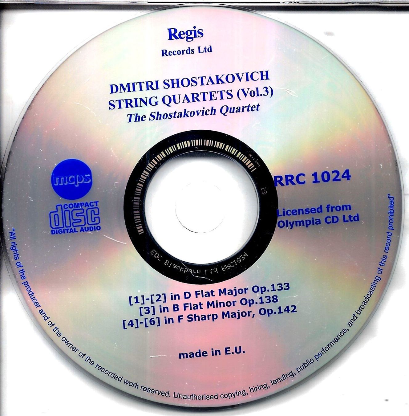 CDs: The Shostakovich Quartets STRING QUARTETS 12 13 14 KlassikCD – D'occasion à Kandergrund par Sososo 2