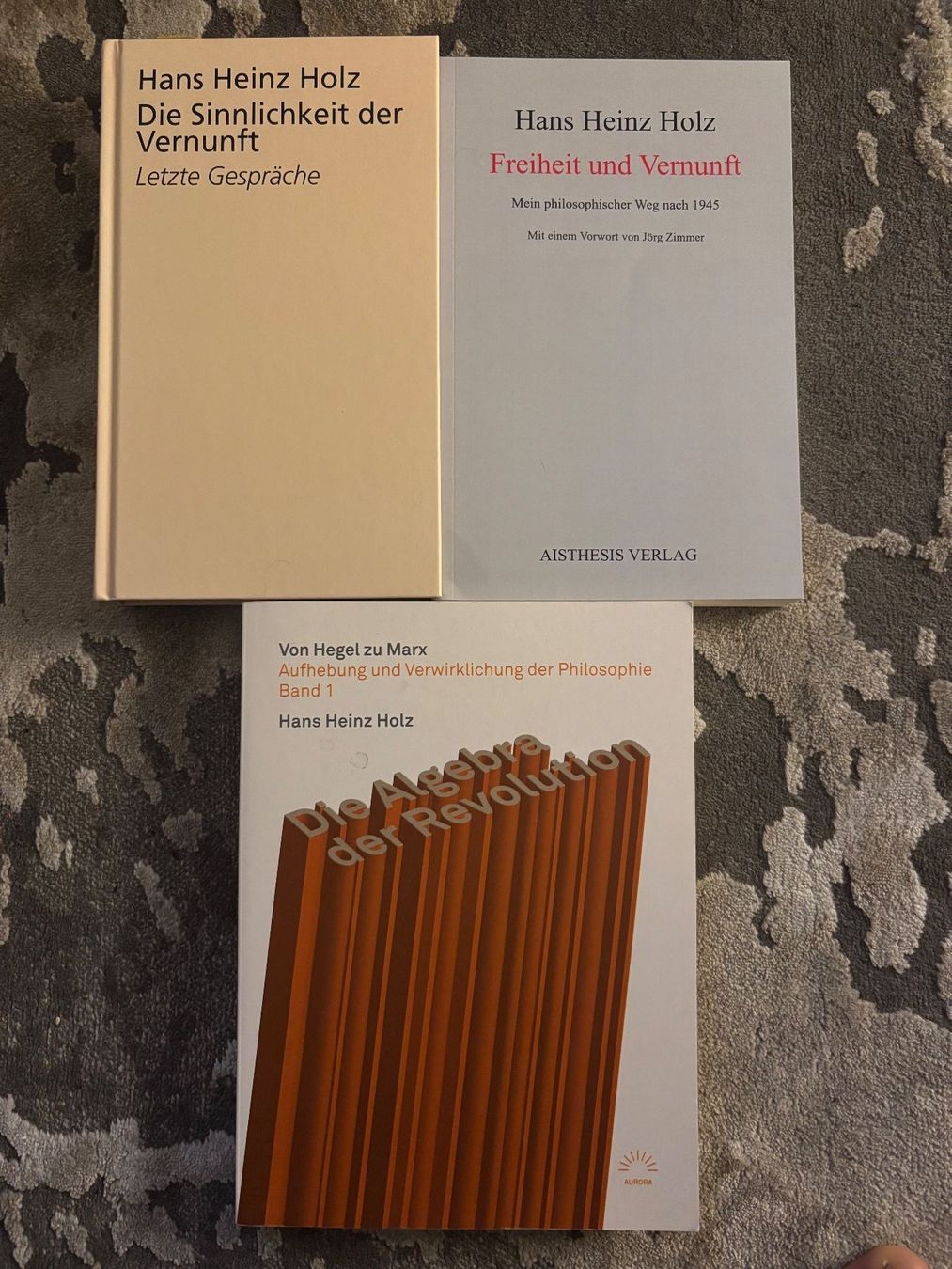 Libri: Hans Heinz Holz - 3 Bücher – Usato da Winterthur venduto da Thlayli