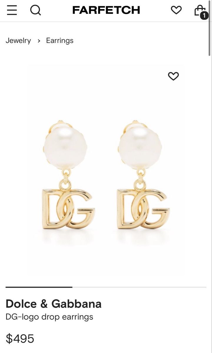 Dolce & Gabbana Orecchini pendenti & Orecchini a lobo: Dolce & Gabbana Ohrring / DG-logo drop earrings – Nuovo (secondo la descrizione) da Dübendorf venduto da sha_fx85 3