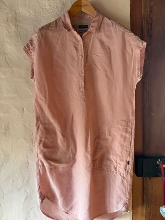 Freitag, Leinenkleid, rosa, S