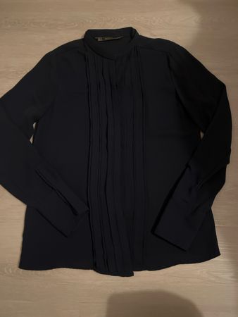 Zara Satin-Bluse, Gr. XS