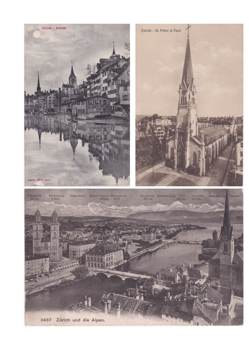 Cartoline postali: Konvolut Zürich – Usato da Baar venduto da dokuba 6