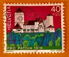 Nr.B 172 Murten Pro Patria GESTEMPELT Sursee   