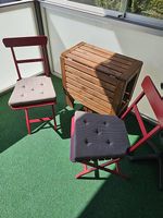 Gartentisch aufklappbar mit 4 Stühlen
