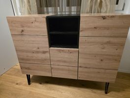 Sideboard Holzoptik mit Fächern guter Zustand