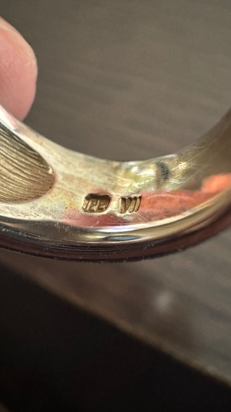 Ringe: Silberring mit blauem Stein und Stepelung – Gebraucht aus Hinwil von Pumuckel8 2