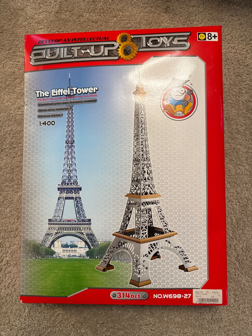 Kit di costruzioni: Eiffelturm Metall Bausatz, ca 75 hoch – Usato da Oberweningen venduto da Ardnas89