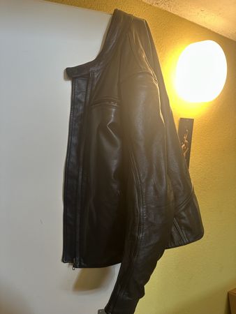 Herren Motorradjacke Leder Grösse L