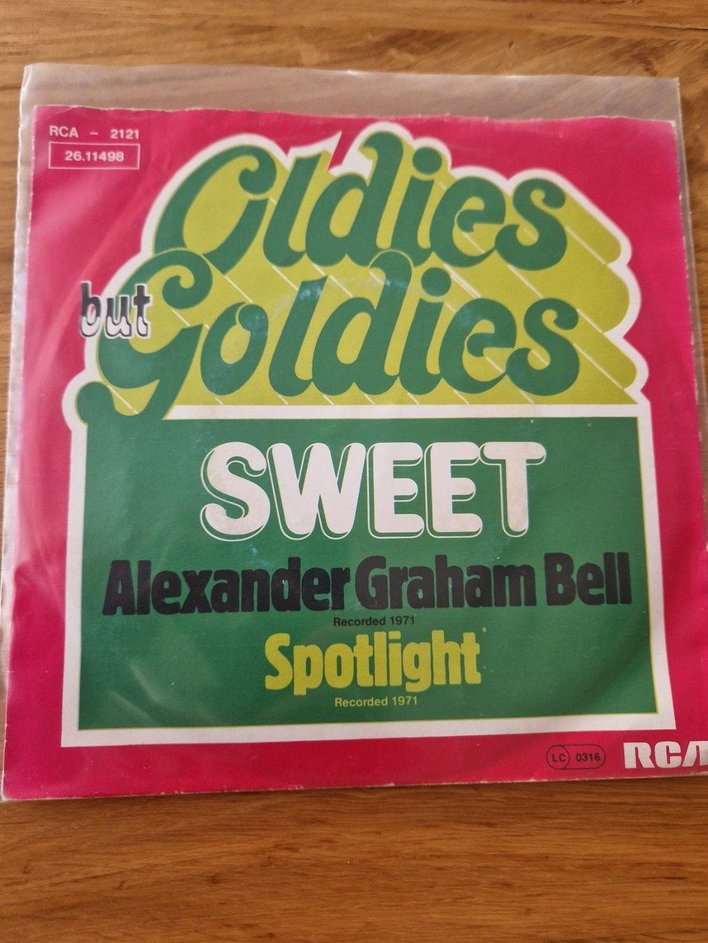 Schallplatten: Vinyl Single - The Sweet - Alexander Graham Bell – Gebraucht aus Sursee von FKZ_13