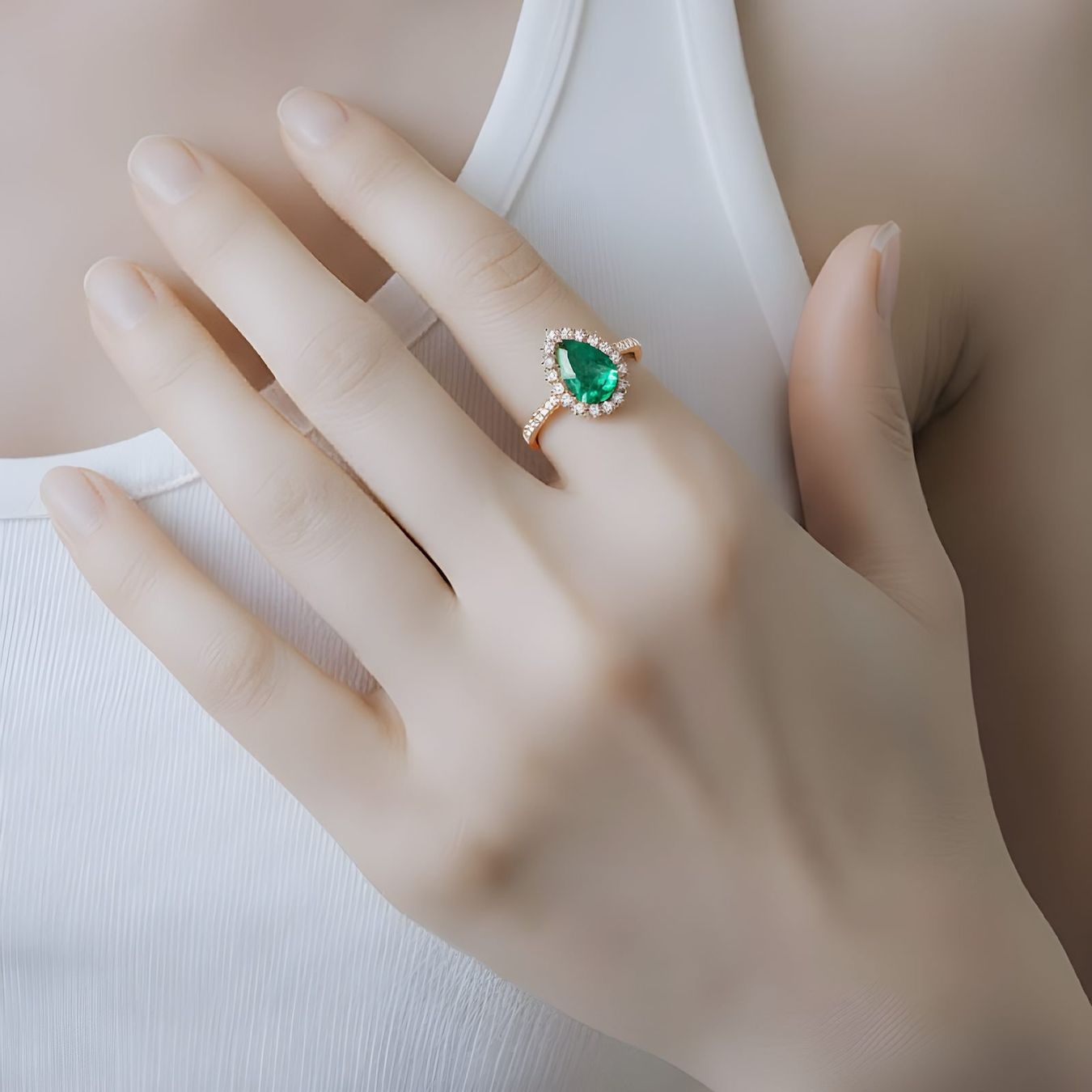 Anelli: Smaragd-Ring 14k Roségold 1,70ct – Nuovo e nell'imballaggio originale da Illnau venduto da Juwelier_Mahler_GmbH 1