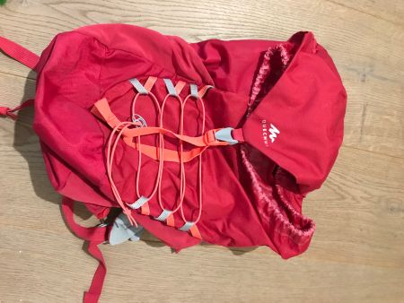 Rucksack Quechua rosa verstellbar für Kinder / kleine Person