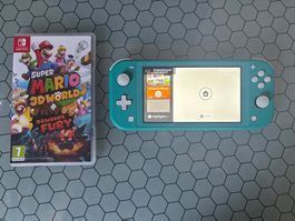 Nintendo Switch Lite (Türkis/Grün) + Super Mario 3D World +