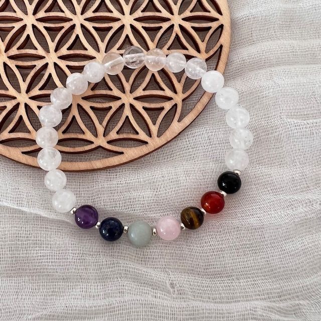 Bracciali & Braccialetti: Bracelet 7 chakras - base cristal de roche – Nuovo e nell'imballaggio originale da Pully venduto da sunaddict 5