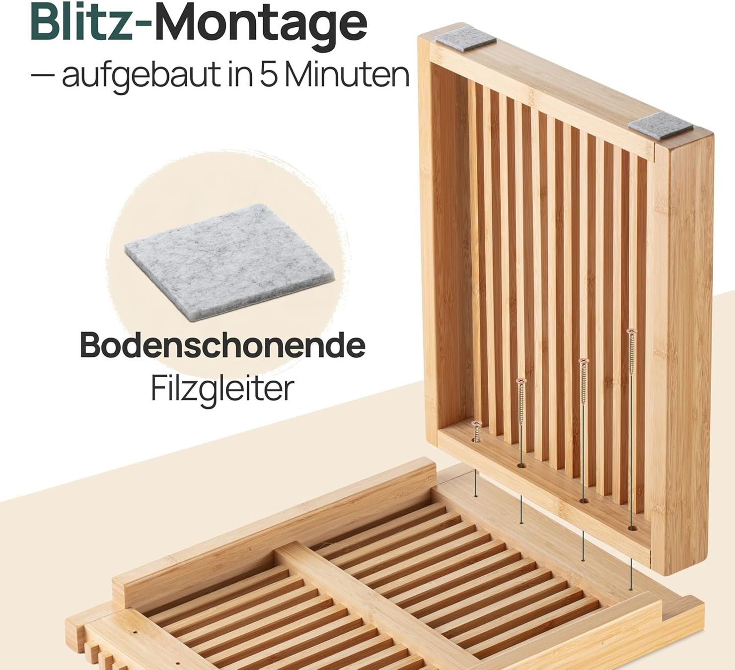 Sgabelli: Moderner Bambus Hocker/Beistelltisch - NEU – Nuovo e nell'imballaggio originale da Gränichen venduto da omniadeals 5