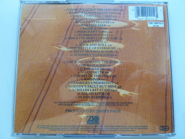 CD: Led Zeppelin - Remasters  (2 CD's) – Usato da Au ZH venduto da sikoku 2