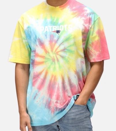 Tie Dye T-Shirt New England Patriots Sommer Hit, Gr. XL