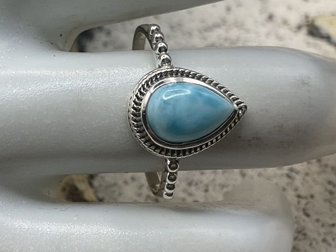 Anelli: Larimar Ring in Sterlingsilber, Gr. 55 – Nuovo (secondo la descrizione) da luzern venduto da Alpendorf1