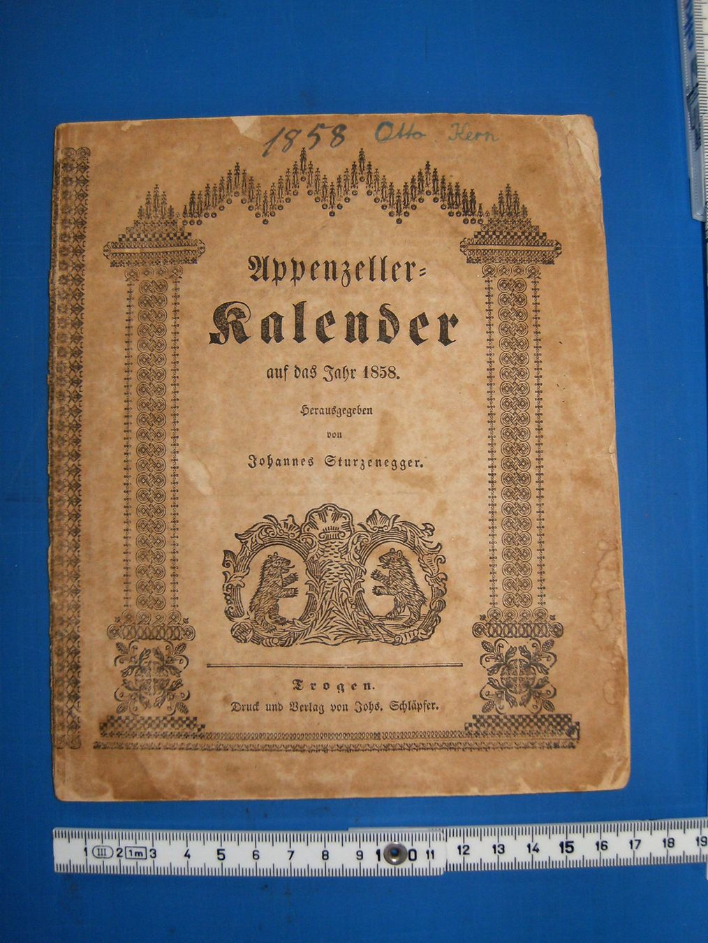 Calendari: Original Appenzellerkalender von 1858! – Usato da Liesberg venduto da Mikado1965