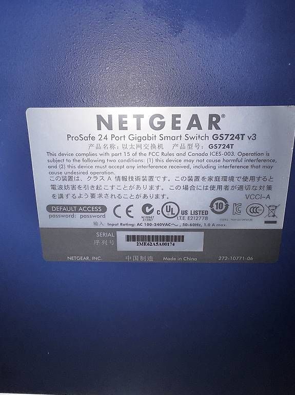 Netgear Hub & Switch: Switch LAN Netgear GS724T – Usato da Zürich venduto da geminyone80 3