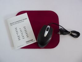 Toshiba Maus mit Mausmatte