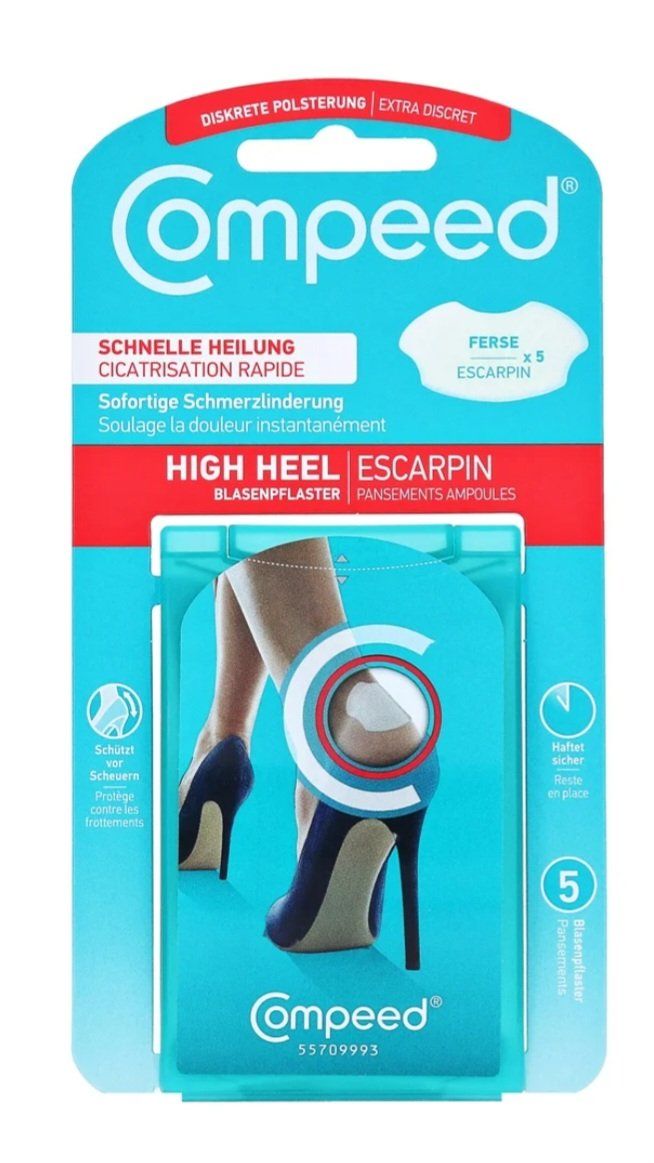 Pedicure: Compeed Blasenpflaster High Heel 5 STK – Nuovo e nell'imballaggio originale da Langenthal venduto da SecondChanceShop