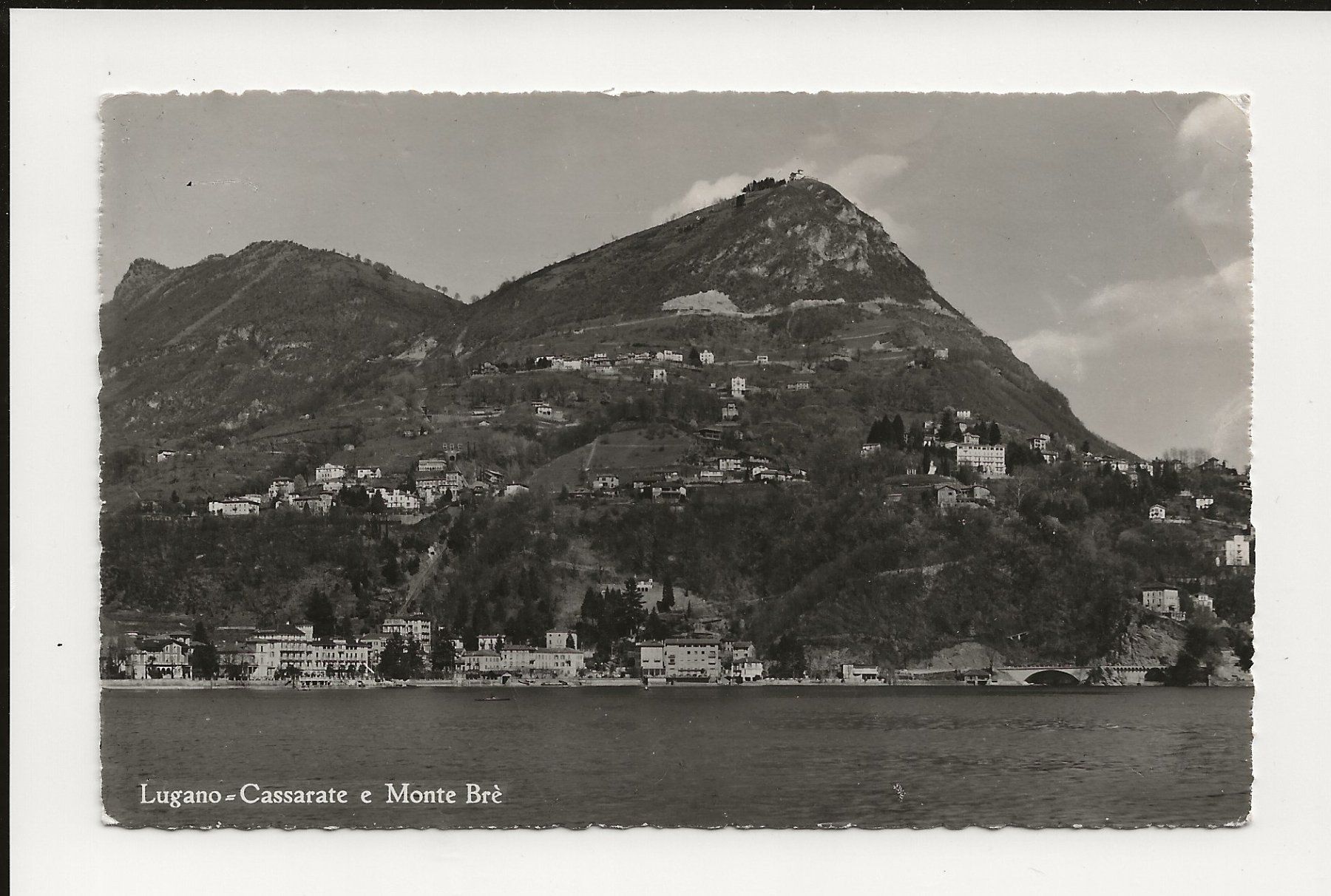 Cartoline postali: AK 1946 Lugano - Cassarate e Monte Brè – Usato da Greifensee venduto da 315WDO