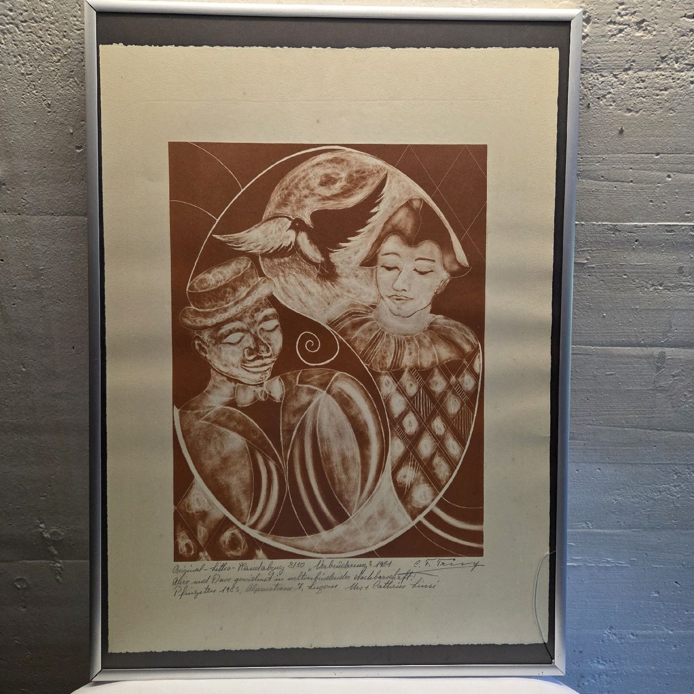 Grafica & Litografie: Original Litho Handabzug 8/30  Signiert 1981 – Usato da Stans venduto da Ducati16