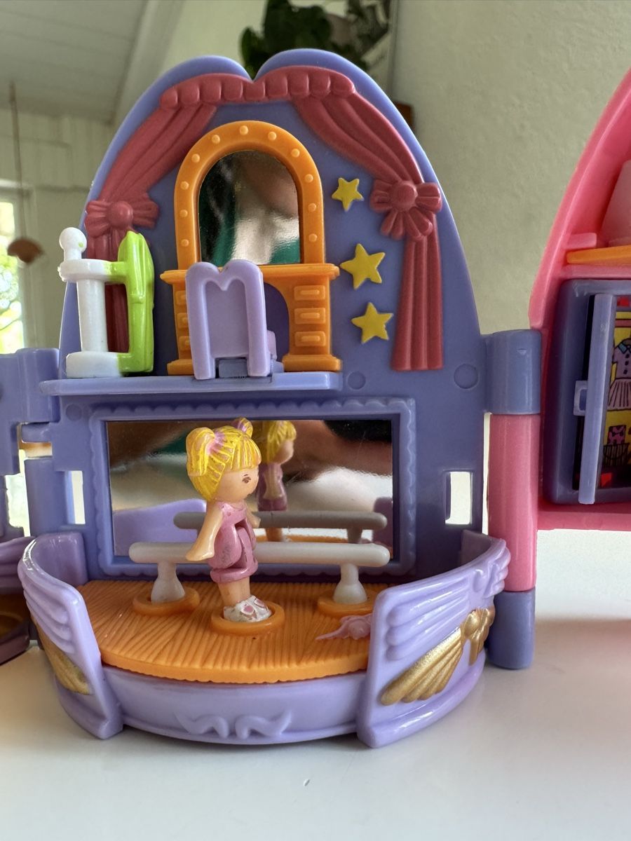 Polly Pocket Bluebird 1993 - Modèle Chat Complet - État Comme Neuf