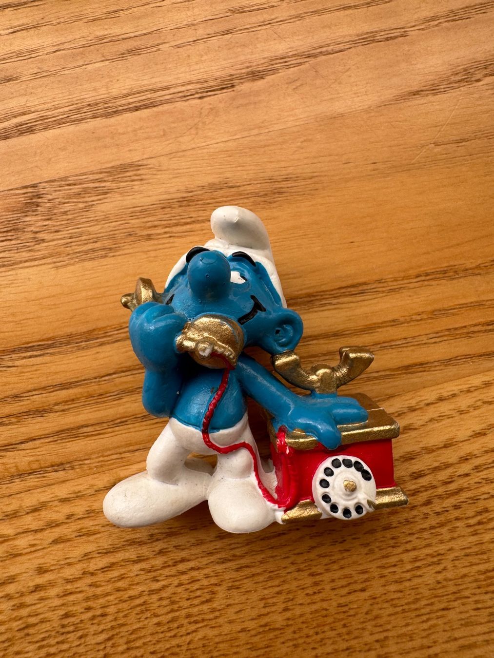 Statuette: Original Schlumpf Schleich Peyo - Telefon-Schlumpf – Usato da Fislisbach venduto da chili2006 1
