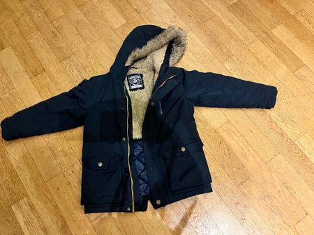 Winterjacke Next dunkelblau Grösse 122 guter Zustand