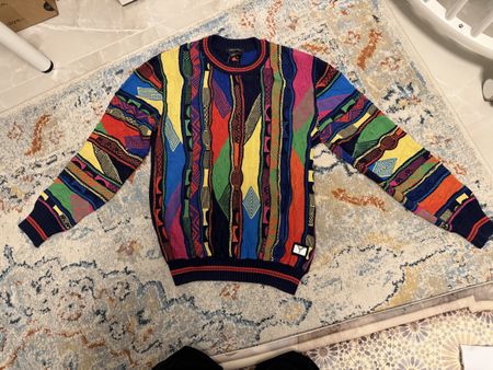 Pullover Carlo Colucci bunt Grösse M Made in Italy