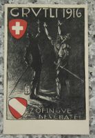 1916 Sonder Postkarte GRVTLI 1916  -  ZOFINVE  NEVCHATEL