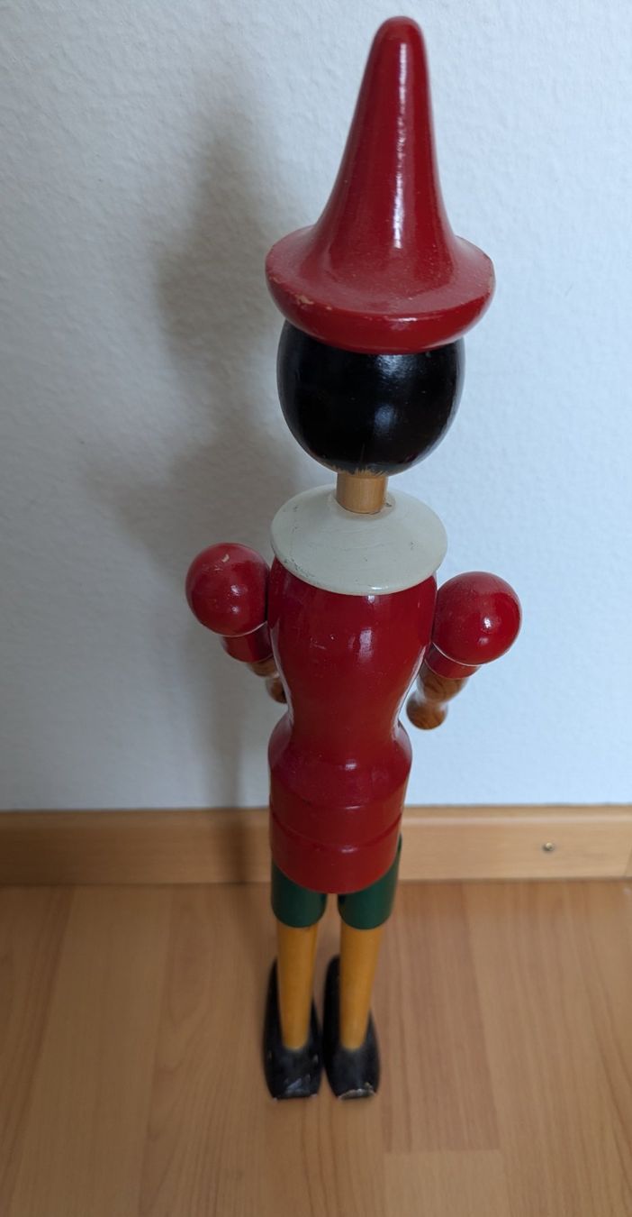 Statuette: Holzfigur Pinocchio handbemalt 50cm – Usato da Horgen venduto da snickers58 1