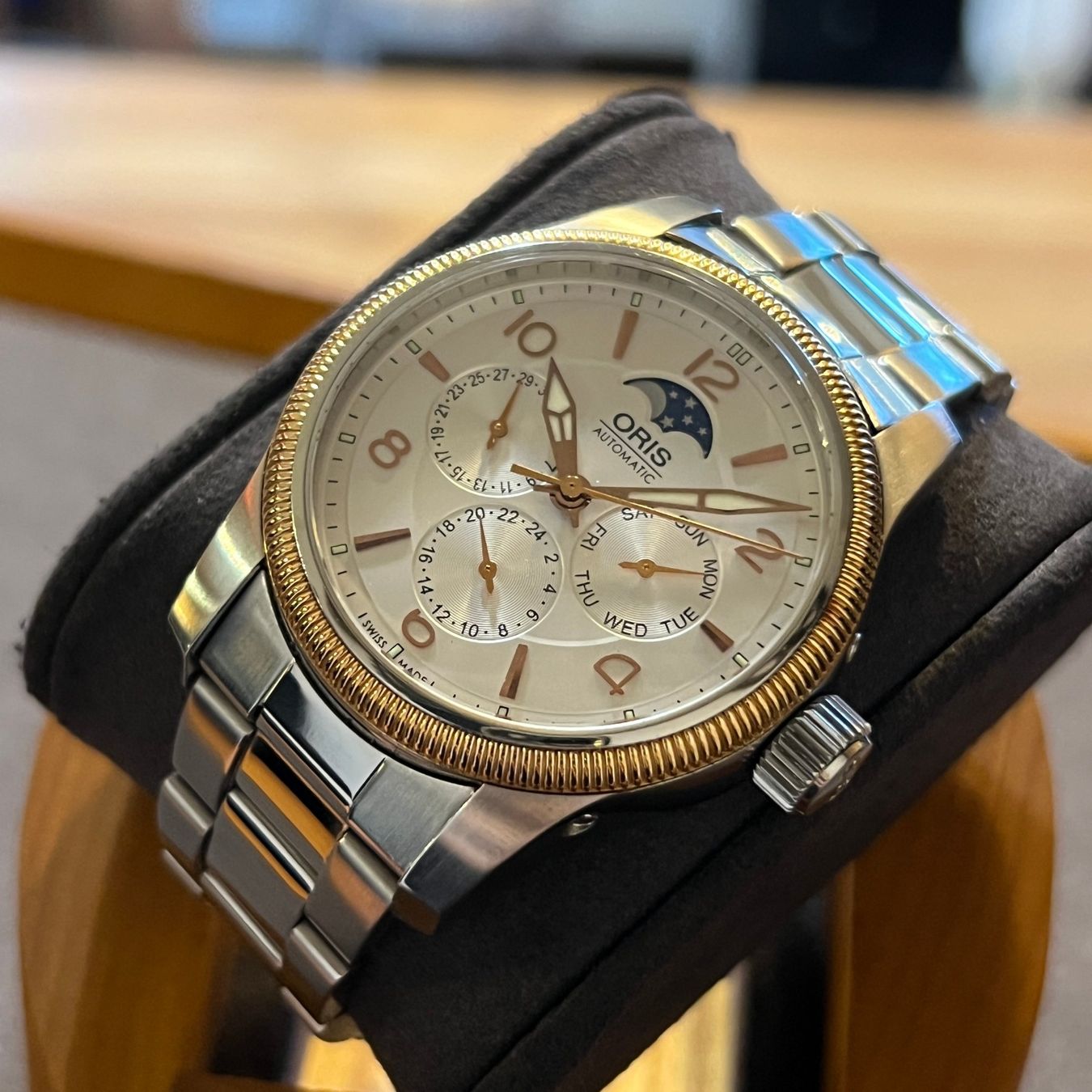 Oris Orologi: Oris Big Crown Complication Automatic Moonphase 01 582 7627 – Usato da Carouge GE venduto da Watchaser 8