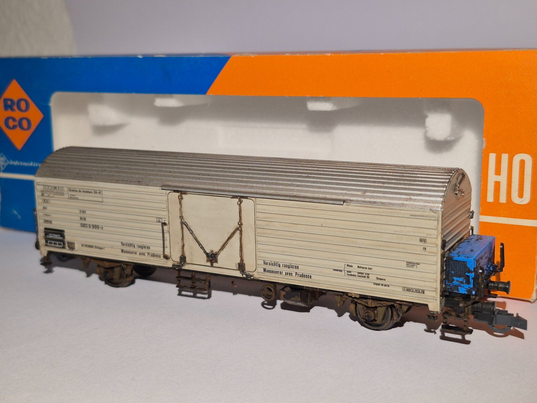 Roco Modellini di ferrovie: Roco Kühlwagen - Nr. 4339 der DB – Usato da Zürich venduto da Ricola_Citron 3