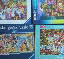 6 Ravensburger Disney Puzzles 500 und 1000 Teile