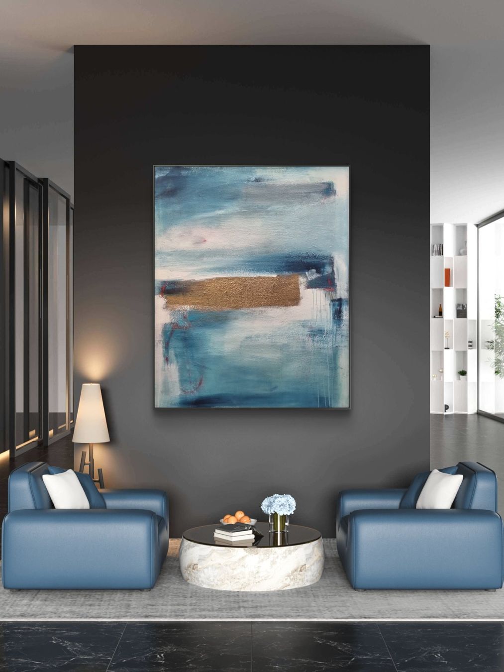Tableaux: Originales abstraktes Bild 80x100cm – Neuf (Voir description) à Urdorf par Contra8 3