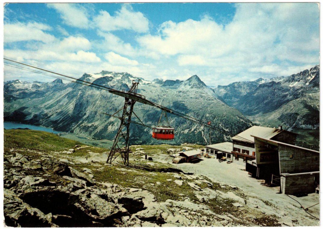 Ansichtskarten: Silvaplana - Luftseilbahn Corvatsch – Gebraucht aus Binningen von Mountainrider