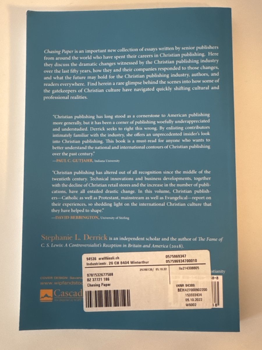 Libri: "Chasing Paper" - Stephanie L. Derrick – Nuovo (secondo la descrizione) da Bülach venduto da sunshiine_ 1
