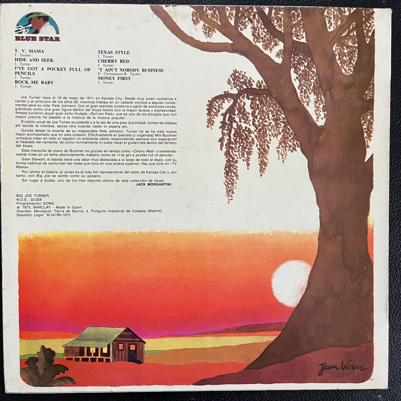 Dischi in vinile: Big Joe Turner - Texas Style - Vinyl LP – Usato da Lenzburg venduto da sch_lml8 1