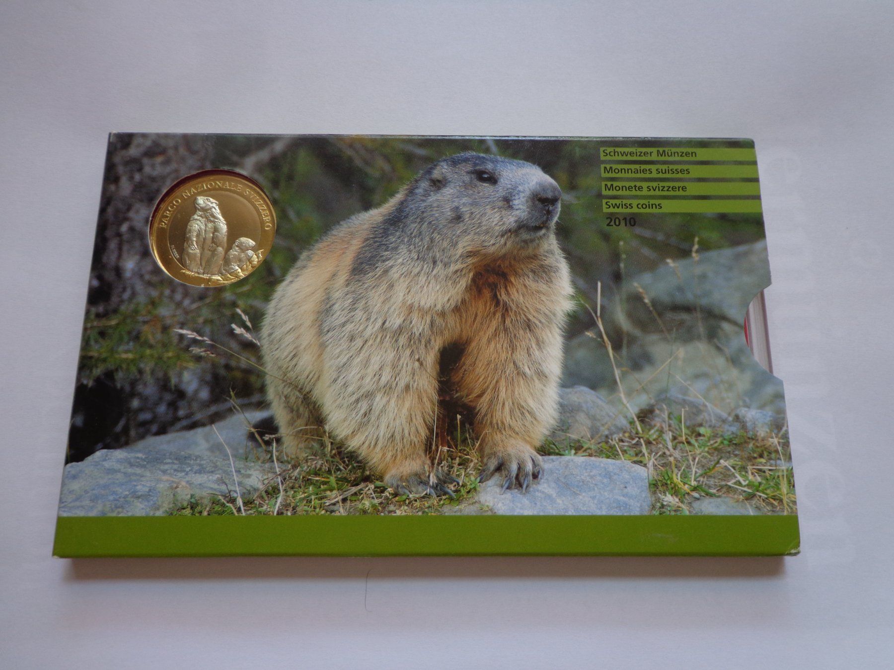 Tutti le monete: Münzsatz 2010 - Murmeltier FDC – Nuovo e nell'imballaggio originale da Pully venduto da UCA01
