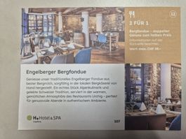 Gutschein 2 für 1 Engelberger Bergfondue