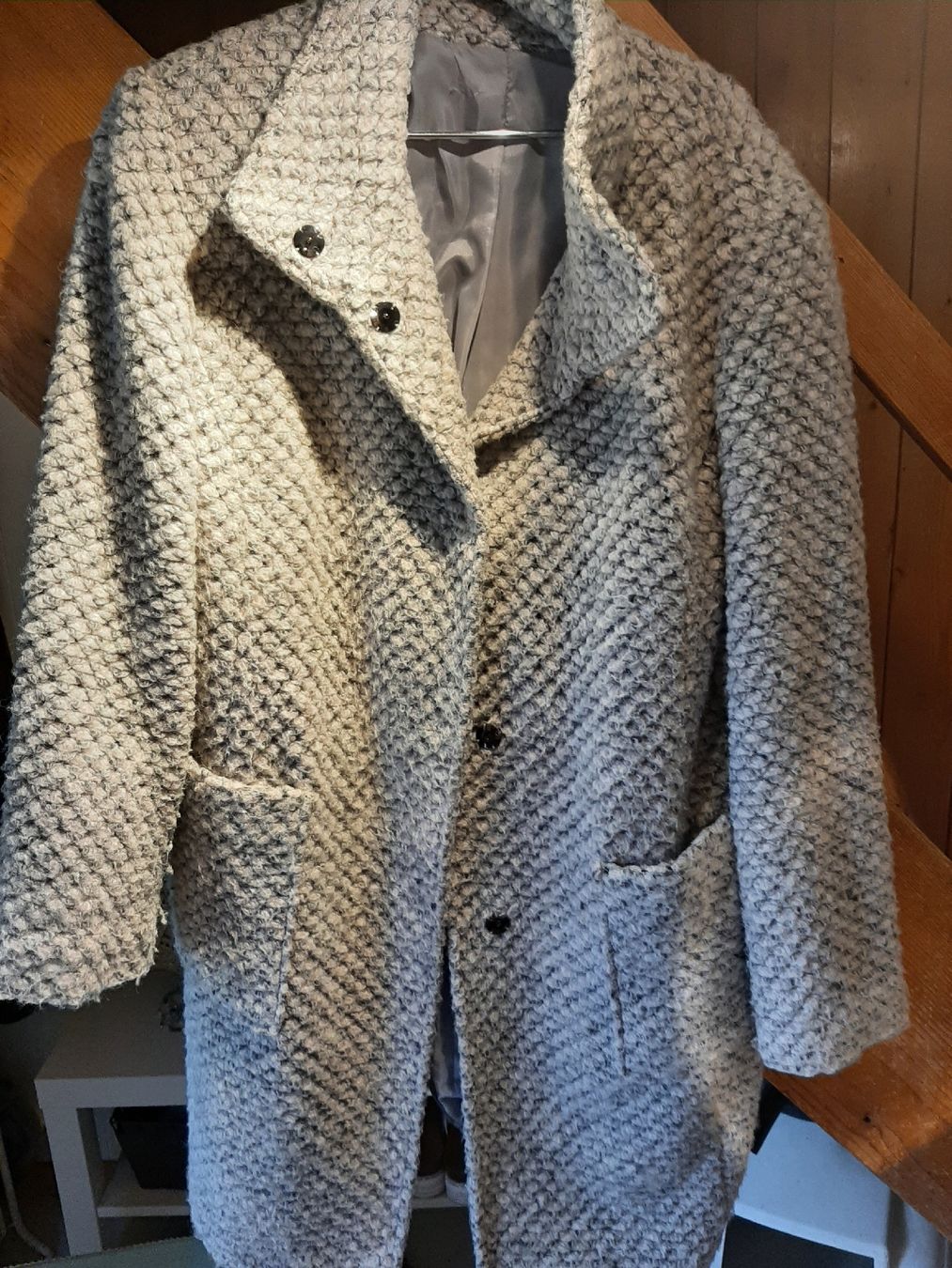 Cappotti: Wolljacke grau-beige-rosa 48 – Nuovo (secondo la descrizione) da Schwendibach venduto da didu12 3