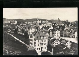 Herisau, Teilansicht mit Strassenpartie