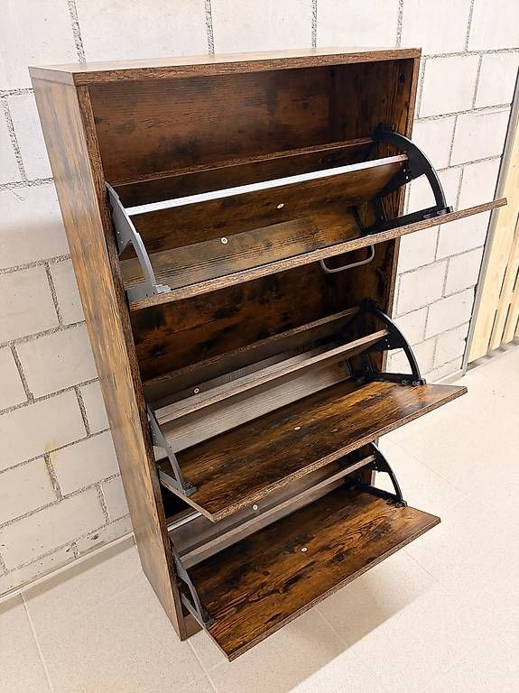 Regale: VASAGLE Schuhschrank / Schuhregal  Rustikales Design – Gebraucht aus Felsberg von jon_n9ym 1